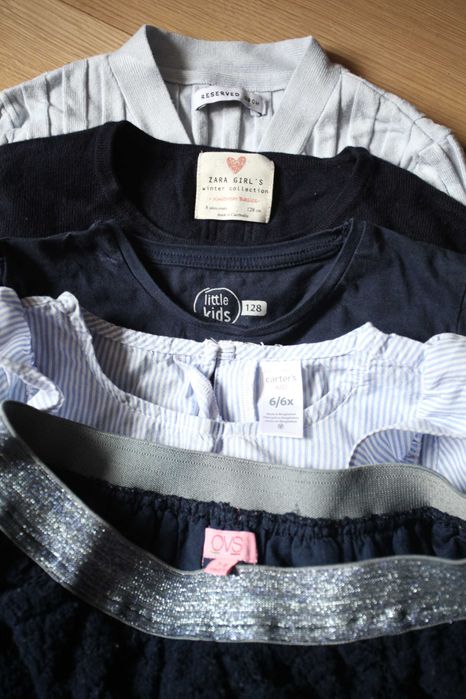 Ubrania szkolne dla dziewczynki 7-8 lat. Zara Mayoral HM Reserved