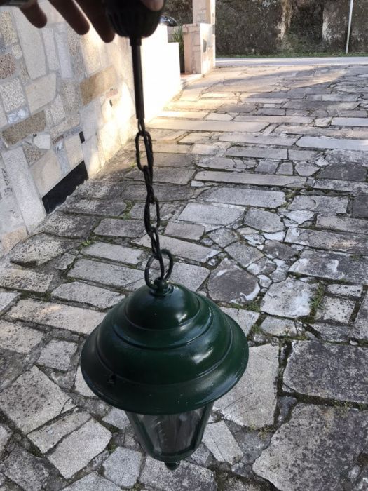 Candeeiro de exterior verde