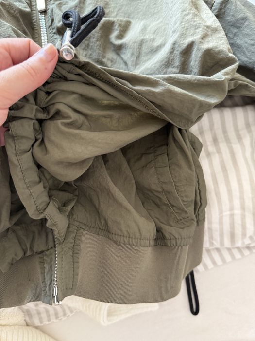 Ortalionowa kurtka bomberka zara khaki