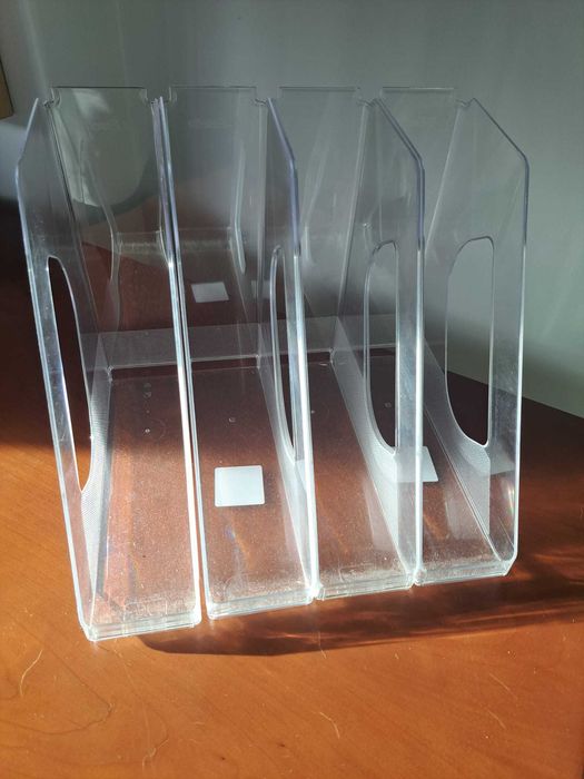 4x Porta-Revistas Esselte Europost Cristal