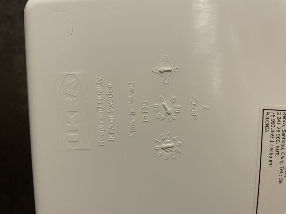 Biały wkład do szuflady ikea  50,5x31 cm  1szt.