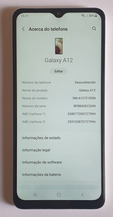 Telemóvel smartfone android Samsung galaxy a12