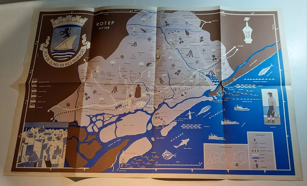Olhão - Roteiro ROTEP | Incluí Mapa Desdobrável