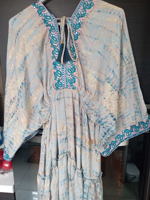 Sukienka jedwabna Boho style