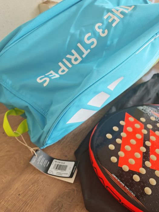 Saco Adidas Padel Azul Novo, Raquete Adidas Nova