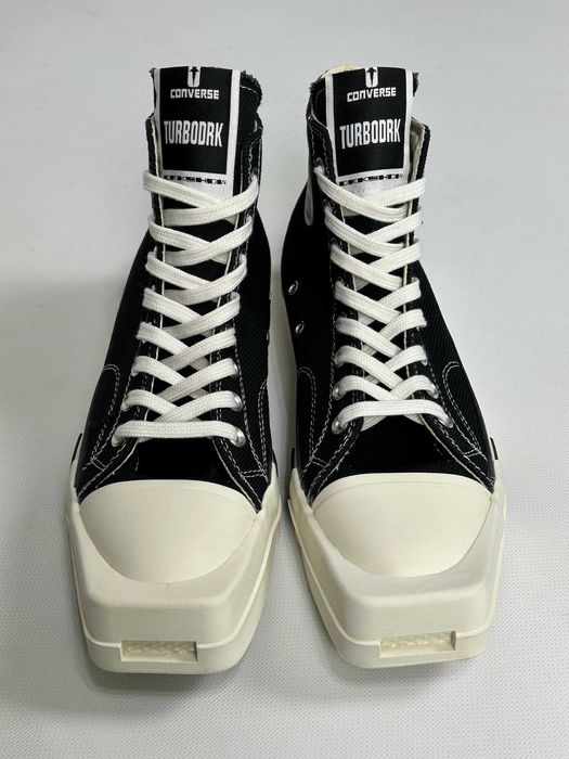 Converse x Rick Owens DRKSHDW TURBODRK black чорні кеди кеды кроссовки