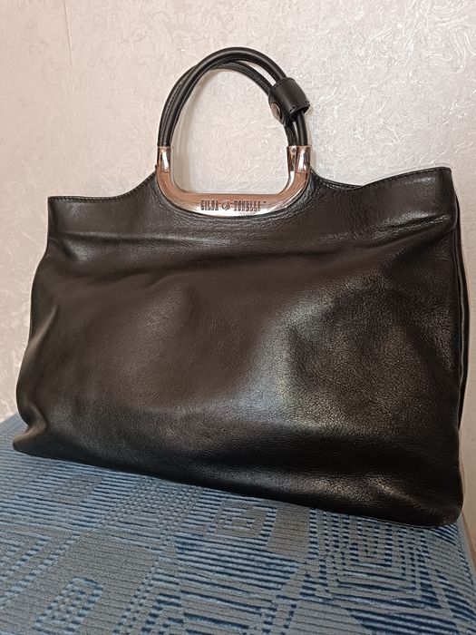 Кожаная итальянская сумка Gilda Tonelli 37х27(Made in Italy)