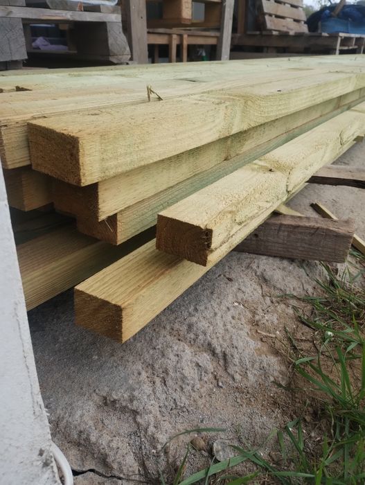 Łaty budowlane 40×60 mm – 4 m długości – 29 sztuk