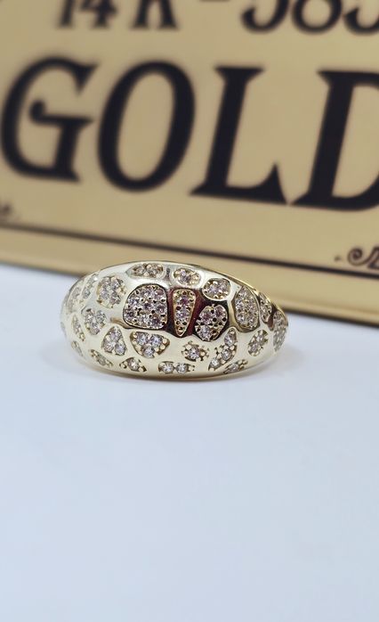 Złoty pierścionek próba 585 14k