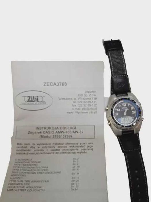 zrgarek casio  AMW 700 FISHING GEAR illuminator