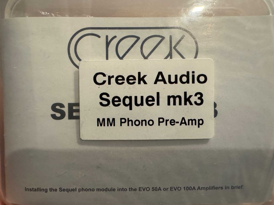 Creek Sequel mk3 – Módulo Phono (MM / High-Output MC) – Novo em caixa