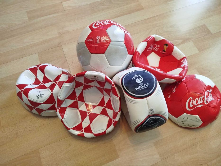 Piłki piłkarskie Coca Cola + z mistrzostw