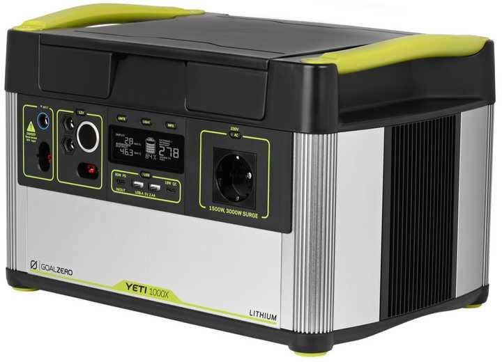Зарядная станция Goal Zero Yeti 1000X - 3000 Вт, USA, Функция ИБП UPS