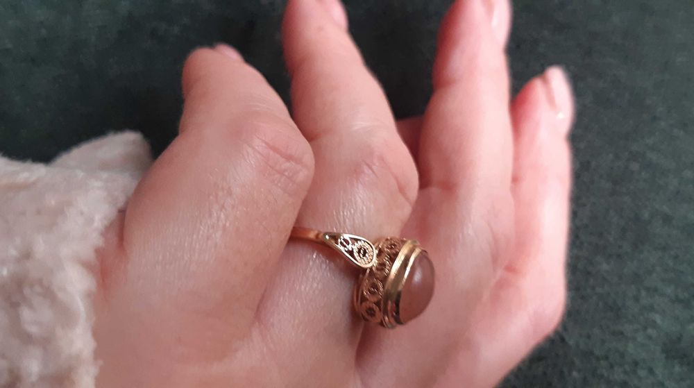 Piękny złoty pierścionek Imago Artis filigran.
