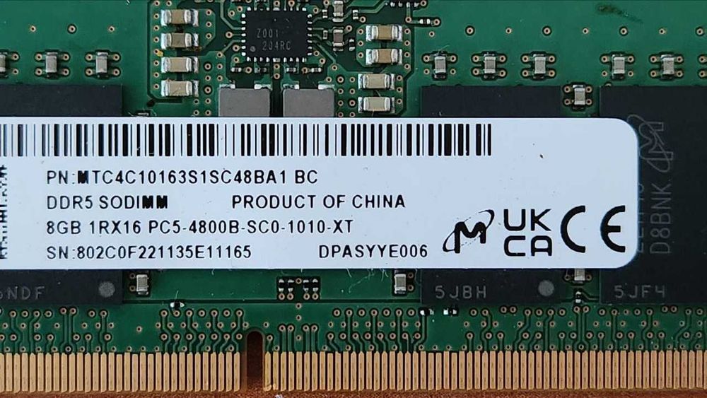Micron 8 GB SO-DIMM DDR5 4800