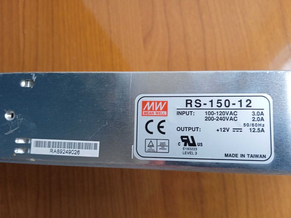 Przetwornica/ Zasilacz impulsowy Mean Well RS-150-12 NOWY!