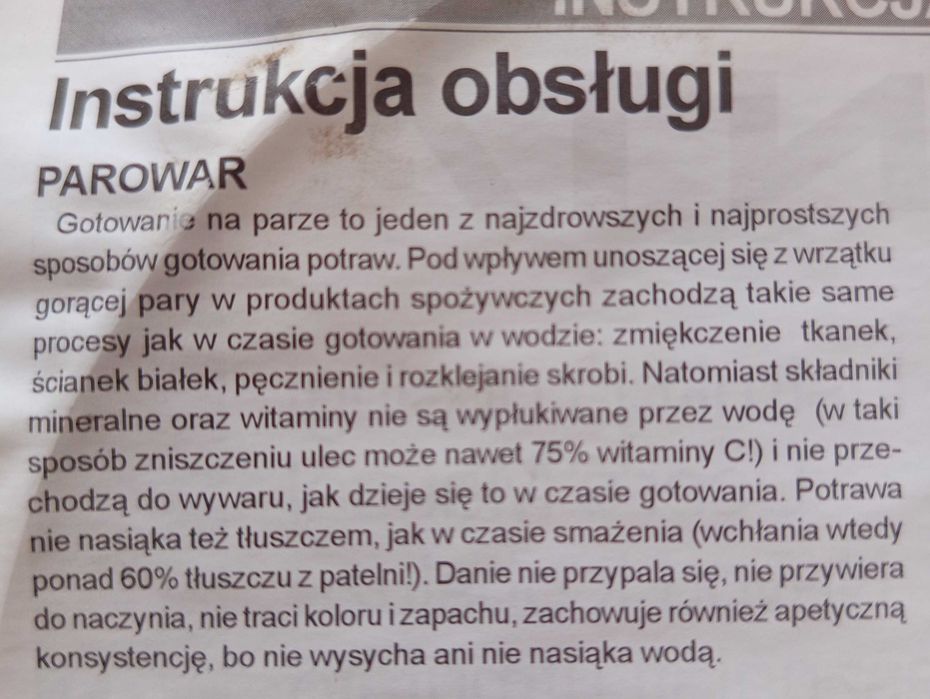 Parowar do gotowania na parze