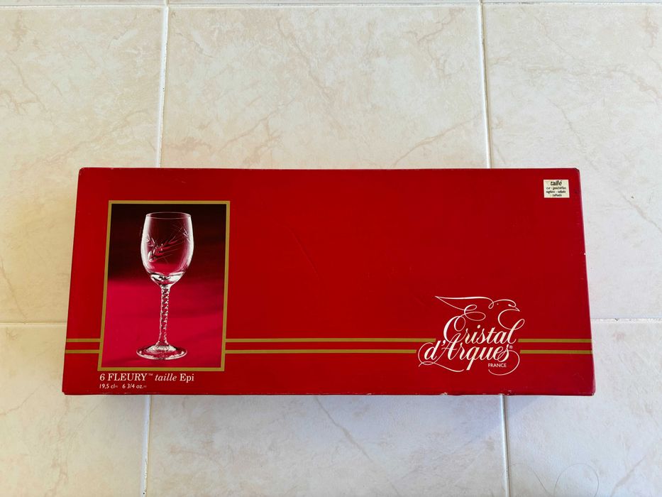Fleury Taille Epi by Cristal D'Arques n3 taças de vinho