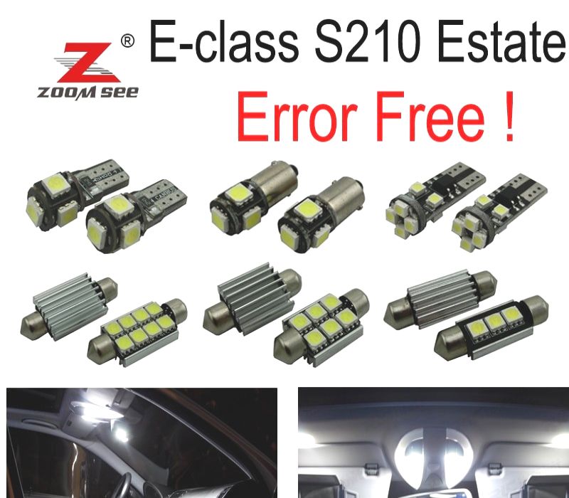 KIT COMPLETO DE 20 LÂMPADAS LED INTERIOR PARA MERCEDES E CLASE S212 ESTATE WAGON E200 E250 E300 E350 E400 E500 E550 E63 AMG 10-