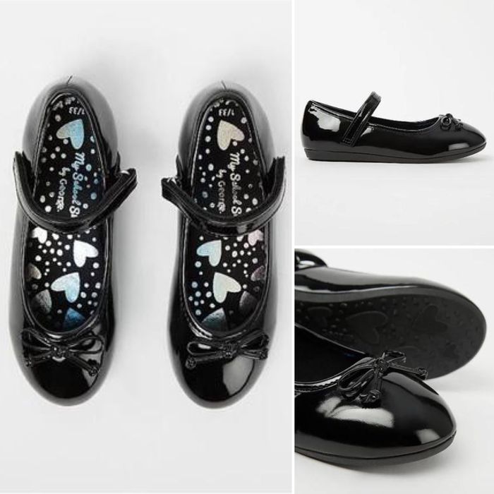 Туфли, балетки для девочки George, размер 34, длина стельки 21,1 см