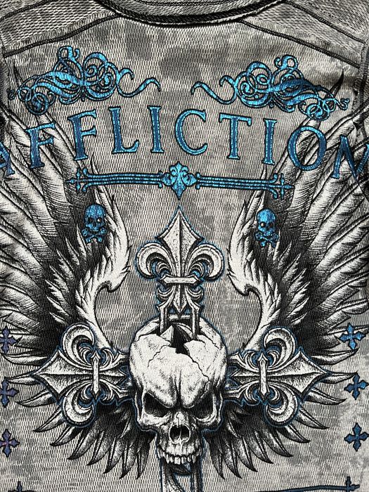 Оригінал Affliction двосторннній лонг кофта sk8 vintage