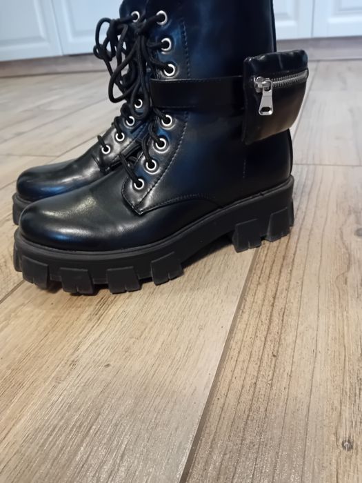 Botki workery trapery damskie z kieszonka DeeZee