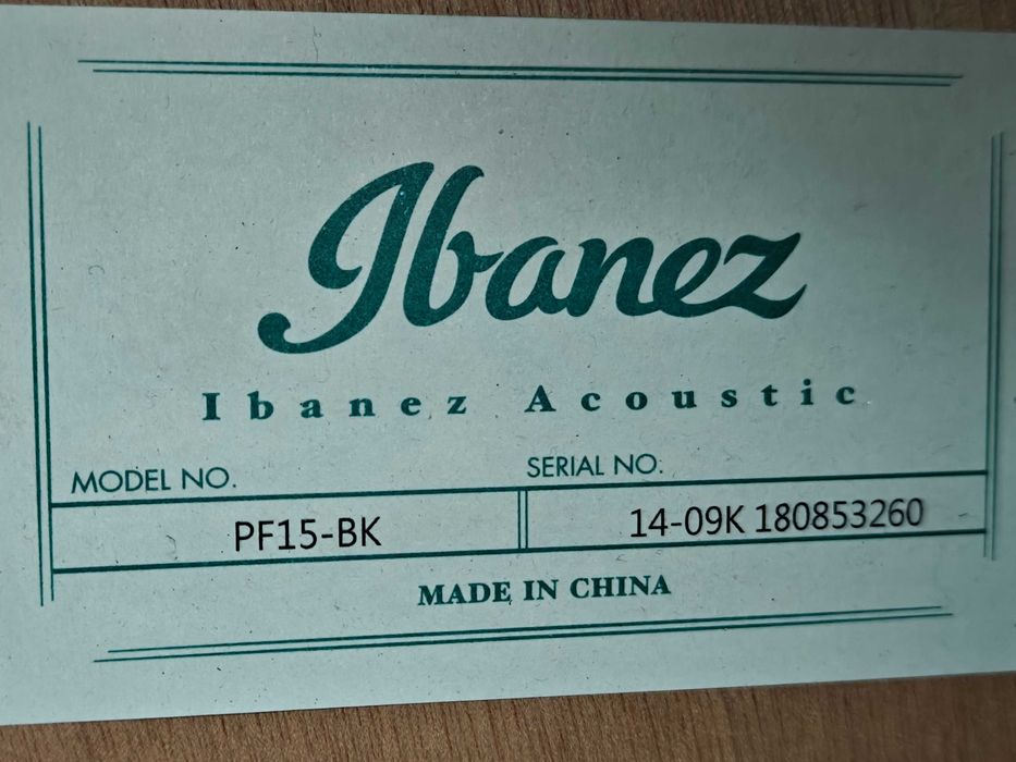 Gitara akustyczna Ibanez PF15-BK