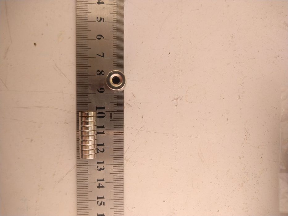 Неодимовые магниты с отверстием 2 шт