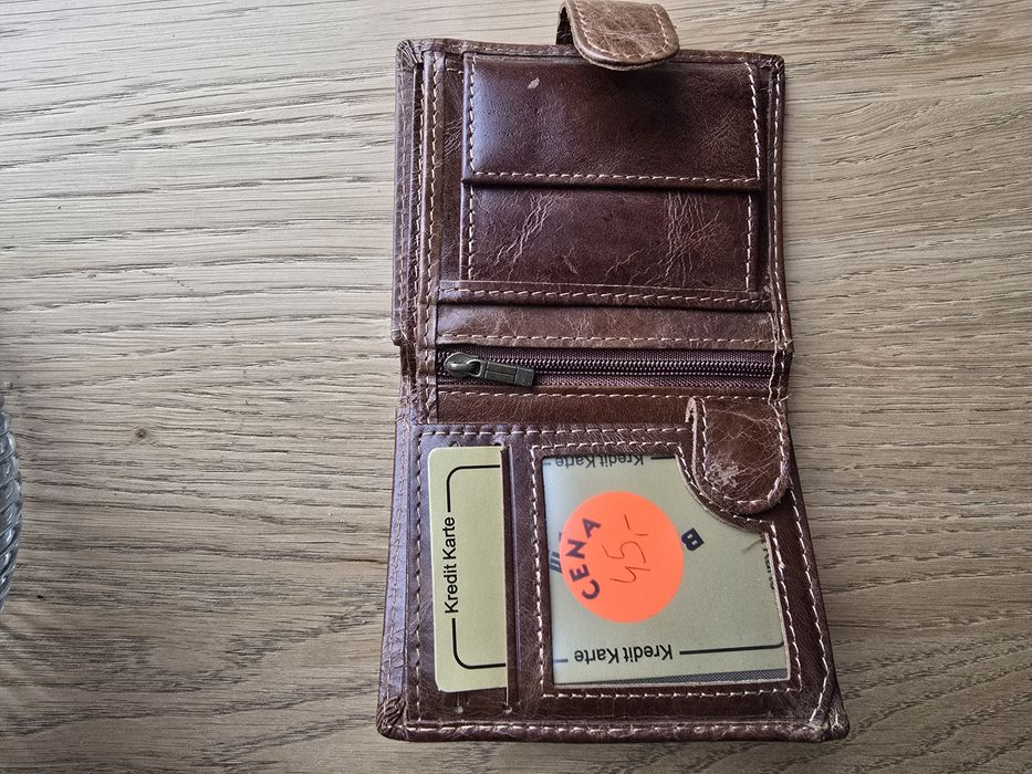 Portfel brązowy damski męski unisex