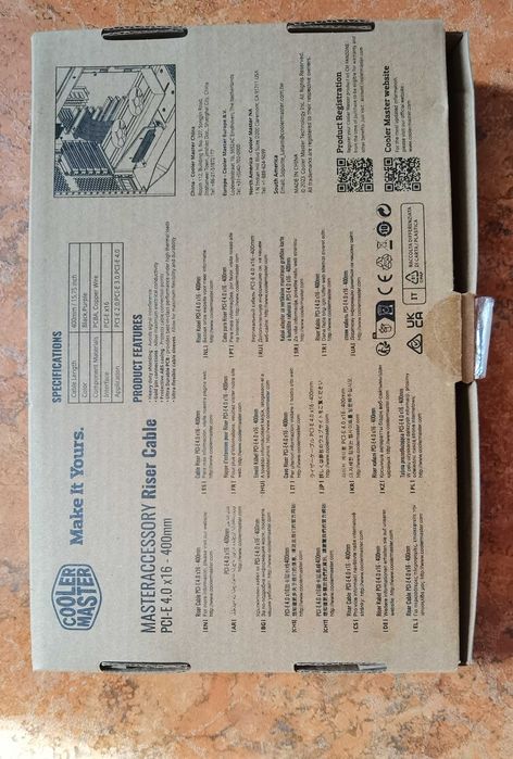 Райзер для видеокарты Cooler Master 400 mm