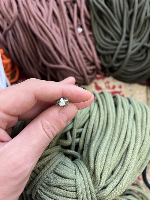 Шнур бавовняний, хлопковый , 5 мм діаметр, веревка