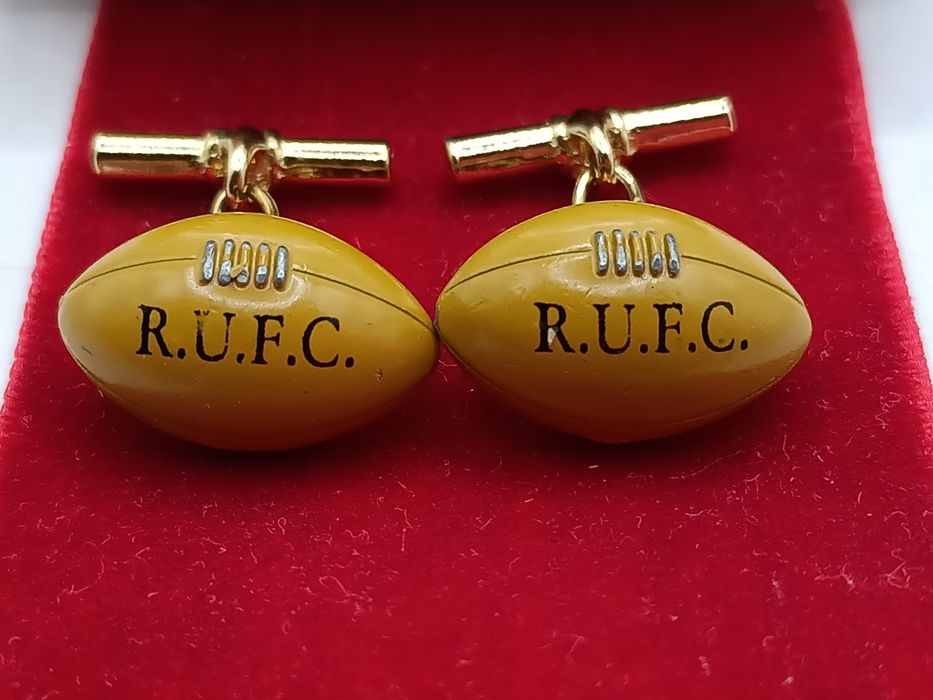 Spinki do mankietów do koszuli  dla miłośnika rugby