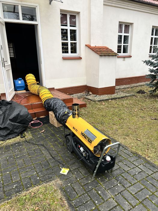 Osuszanie ,ogrzewanie bydynków -wynajem nagrzewnic ,wentylatorów