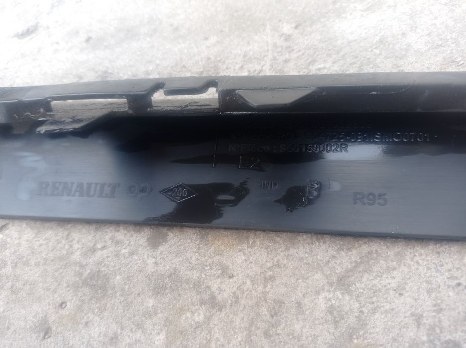 Захист бампера Юбка губа  Renault Scenic 3 08-12р TEB66