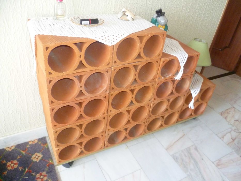40 Tijolos de garrafeira dos anos 80 para garrafas ou decorar a casa