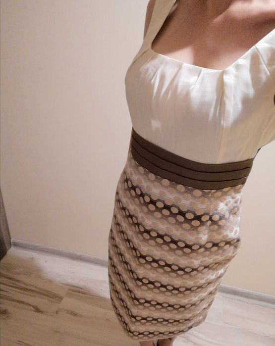 Elegancka sukienka rozmiar 40 L plus bolerko