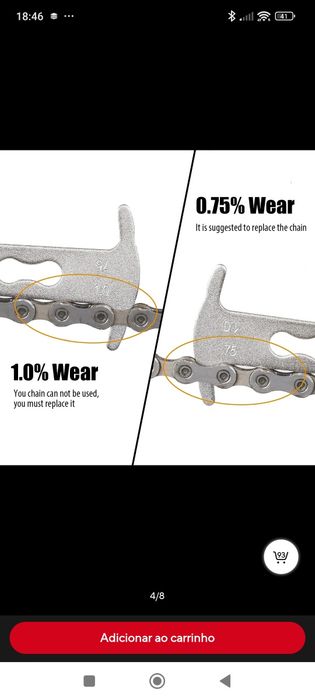 Medidor de corrente bicicleta