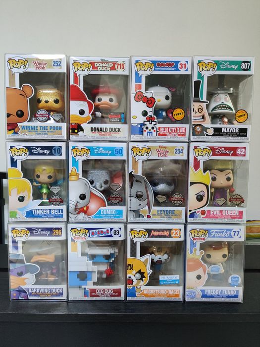 Funko Pop Disney, NBX, 8-bit, etc.