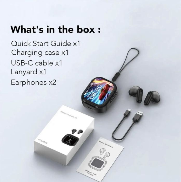 Бездротові навушники HTC NE20 white (білі)