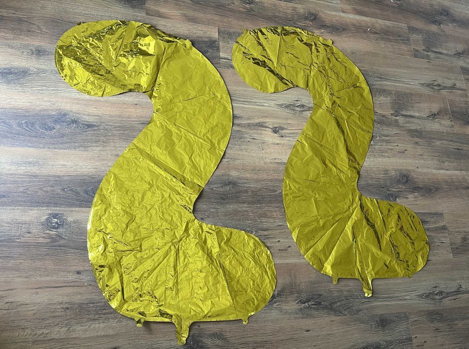 Balony numer 22 dwadzieścia dwa, duże 100 cm, kolor złoty