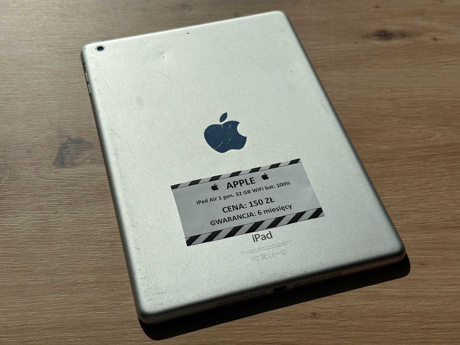 Tablet Apple iPad Air 1 gen. 32GB Wi-Fi – bat: 100% – GW 6M