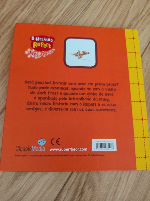 Livro infantil Rupert e o Globo de neve . Novo