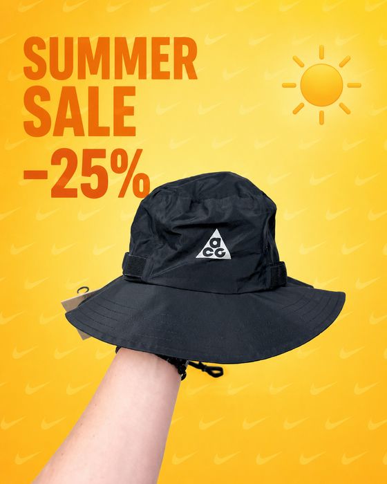 Summer Sale! Панама Nike ACG Apex Storm-Fit (чорна) (M)