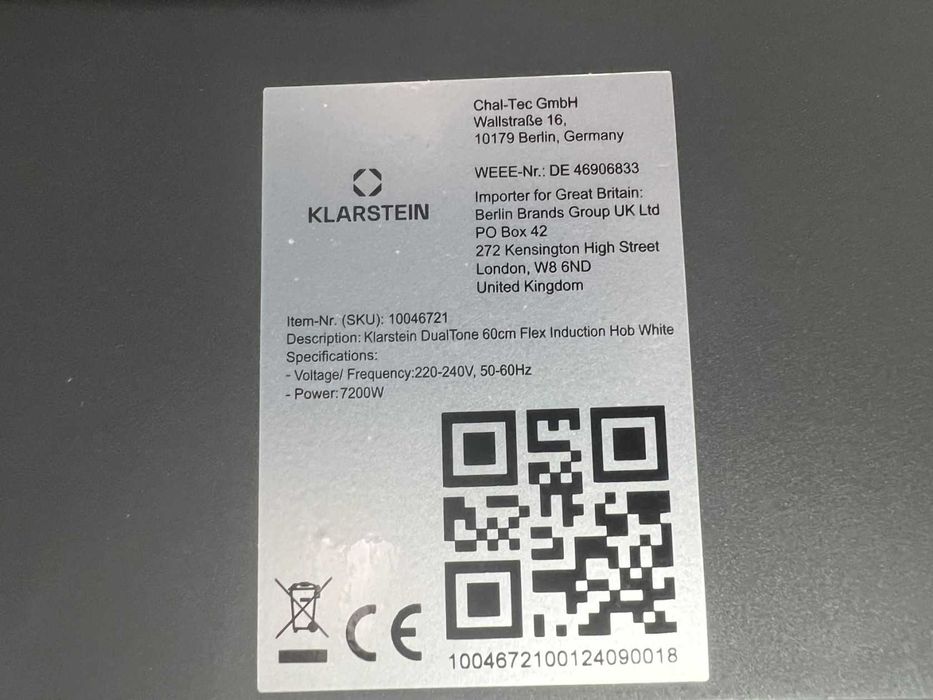 Индукционная плита індукційна поверхня Klarstein DualTone Flex