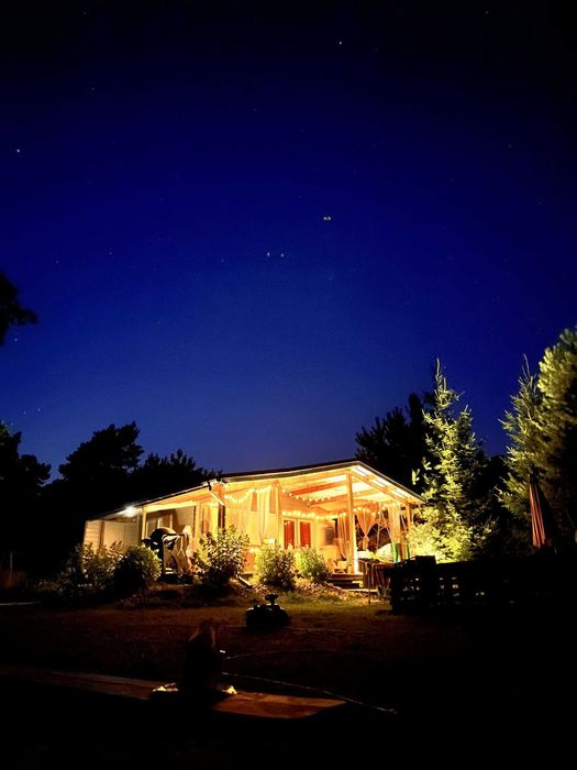 Domek letniskowy nad rzeką  Warta  z  podgrzewanym basenem