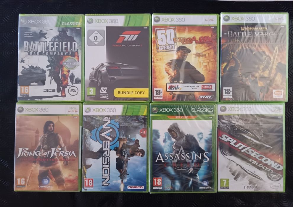 Jogos selados para Xbox 360 e Xbox one