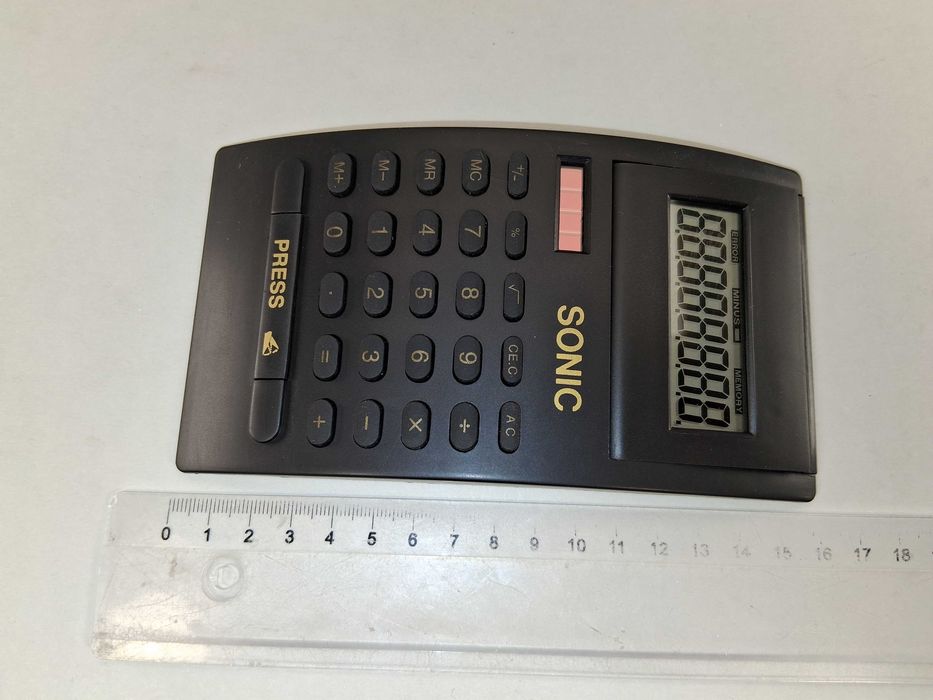 N228 Kalkulator Biurkowy SONIC Wyświetlacz LCD Duże Przyciski