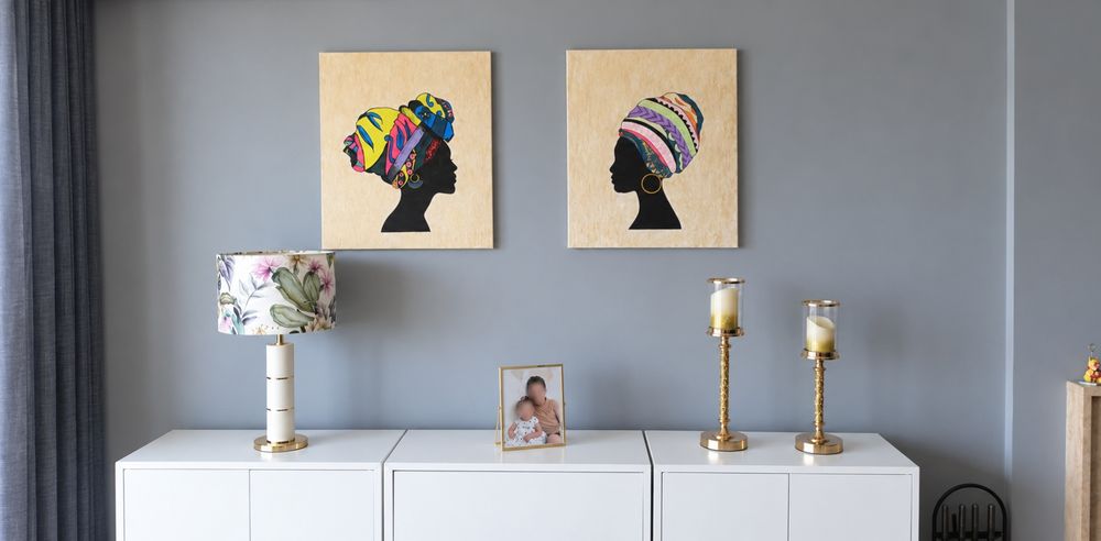 Quadros pintados a mão