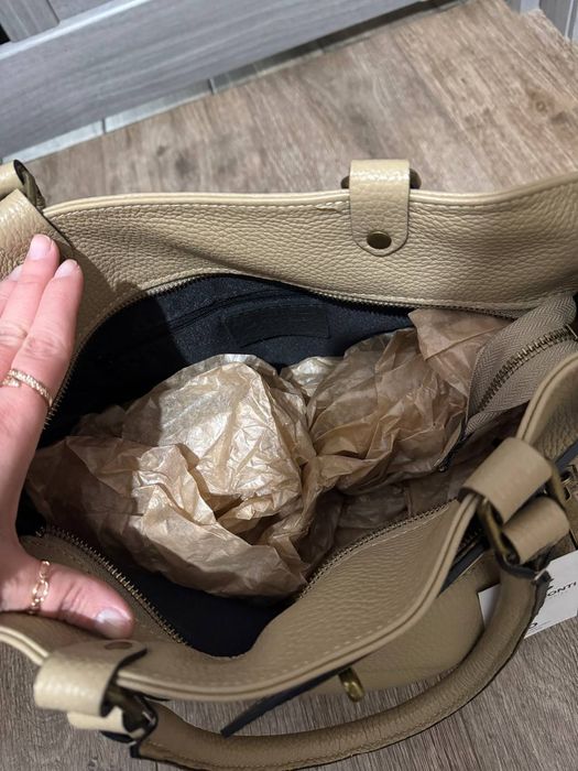 Шопер шкіряний (Італія)