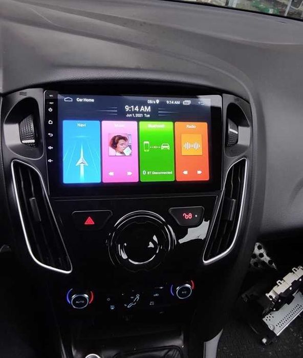 (NOVO) Rádio 2DIN 9" • Ford FOCUS MK3 (2011 a 2019) • Android [4+64GB]